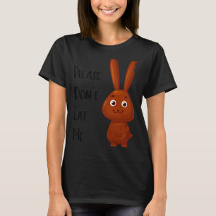 T-shirt Lapin de Pâques en chocolat T Shirt drôle 