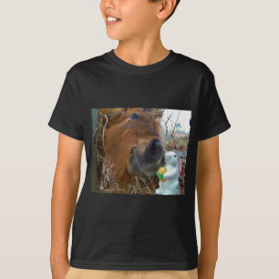 T-shirt Lapin de Pâques et cheval Brown