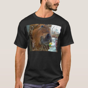 T-shirt Lapin de Pâques et cheval Brown