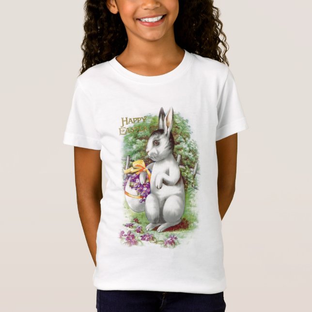 T-Shirt Lapin de Pâques Floral (Devant)