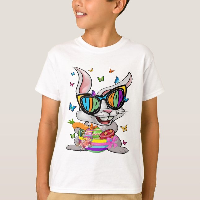 T-shirt Lapin de Pâques Hip Hop  (Devant)