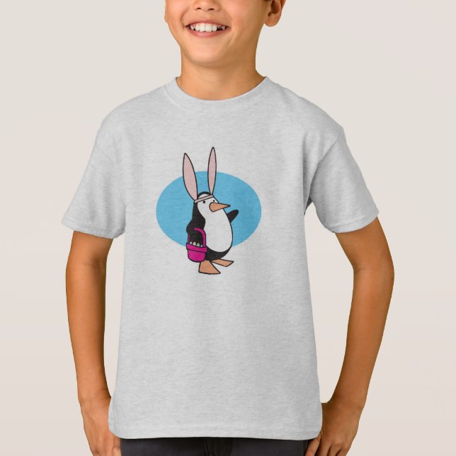 T-shirt lapin de Pâques idiot manchot (Devant)
