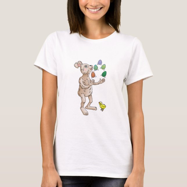 T-shirt Lapin de Pâques jongleur (Devant)
