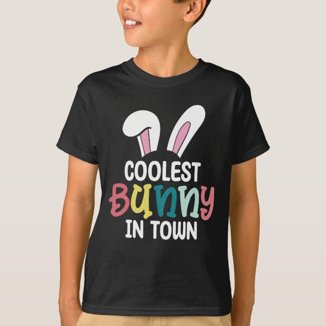 T-shirt Lapin de Pâques le plus cool de la ville (Devant)