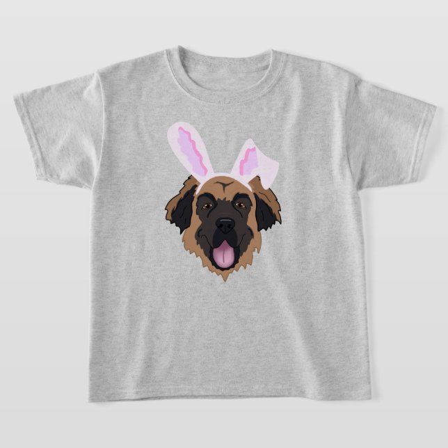 T-shirt Lapin de Pâques Leonberger  (Poser)