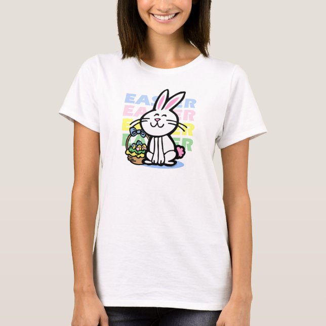 T-shirt Lapin de Pâques mignon (Devant)