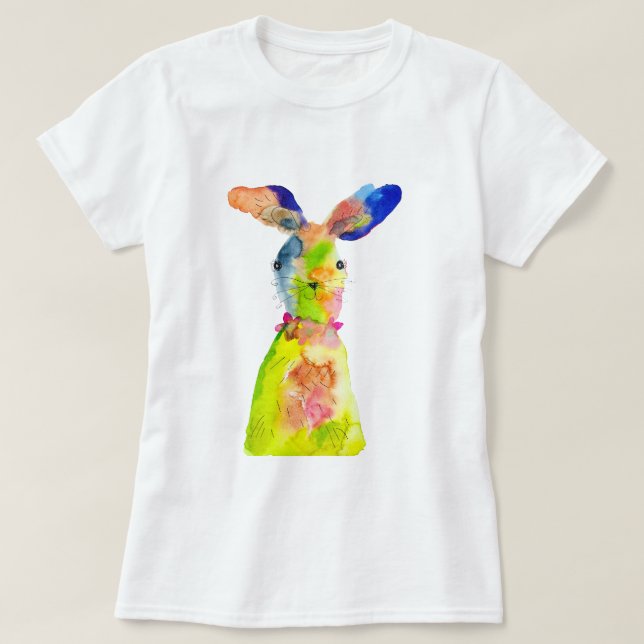 T-shirt Lapin de Pâques mignon  (Design devant)