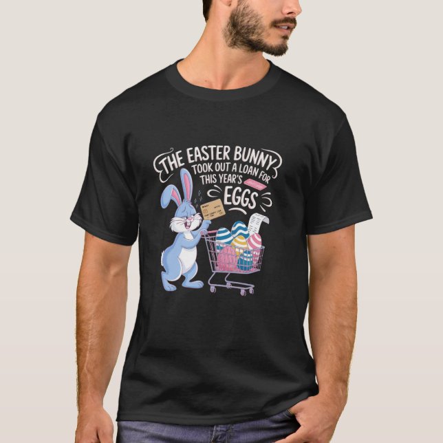 T-shirt Lapin de Pâques Œuf Cher (Devant)