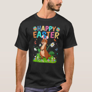 T-shirt Lapin de Pâques Œuf Drôle de Loutre Dimanche de Pâ