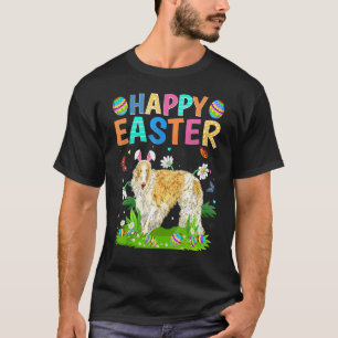 T-shirt Lapin de Pâques Œuf Funny Borzoi Chien Pâques Sole