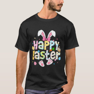 T-shirt Lapin de Pâques Œuf pour Enfants Fille Femmes Adol