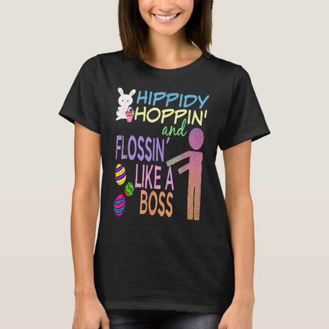 T-shirt Lapin de Pâques & Œufs Décorés (Devant)
