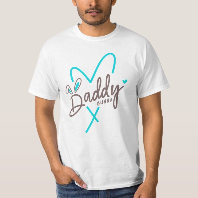 T-shirt Lapin de Pâques Papa de la Famille Assortie (Devant)