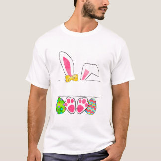 T-shirt Lapin de Pâques personnalisé. 293