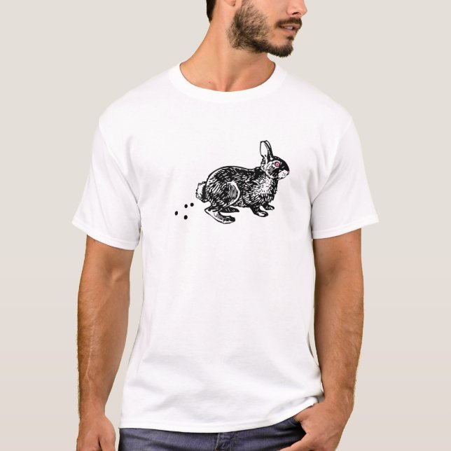 T-shirt Lapin de Pâques Poo (Devant)