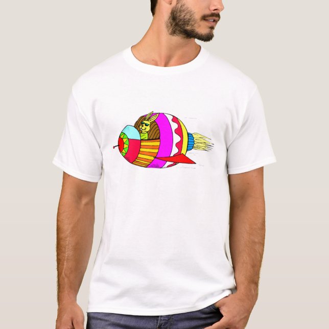 T-shirt Lapin de Pâques Rocketeer (Devant)