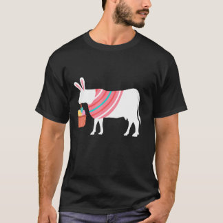 T-shirt Lapin de Pâques vache Pâques pour animal
