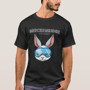 T-shirt Lapin de ski et de snowboard Breckenridge Colorado