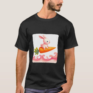 T-shirt Lapin De Surf Sur Carottes En Forme De Carottes Su