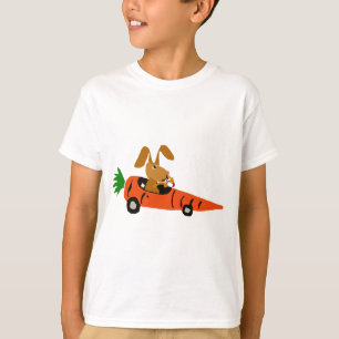 T-shirt Lapin drôle de ventres conduisant la bande