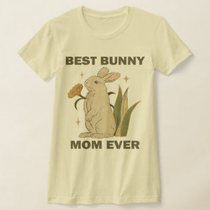 T-shirt Lapin Drôle, Meilleure Maman De Lapin Jamais, Amou