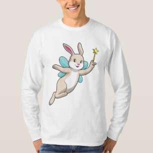 T-shirt Lapin en fée avec baguette magique