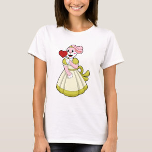 T-shirt Lapin en fiancée avec une robe de mariée.PNG