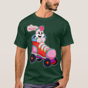 T-shirt Lapin en patineur en ligne avec des patins en lign