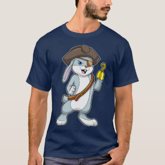 T-shirt Lapin en pirate avec un crochet main Chapeau de pi