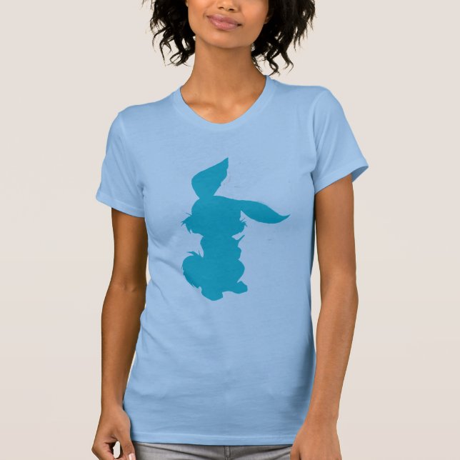 T-shirt Lapin en Turquoise (Devant)