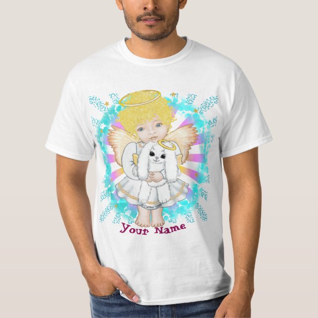 T-shirt Lapin et Ange  (Devant)