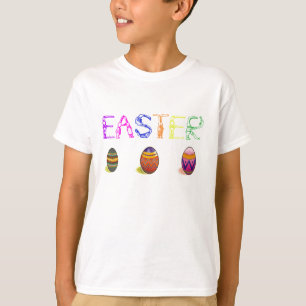 T-shirt lapin et oeuf de Pâques pour enfants