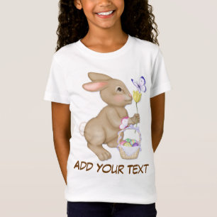 T-Shirt Lapin et panier de Pâques