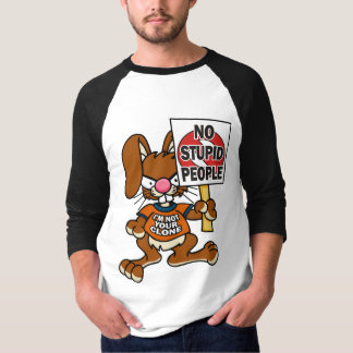 T-shirt Lapin fâché aucunes personnes stupides 1