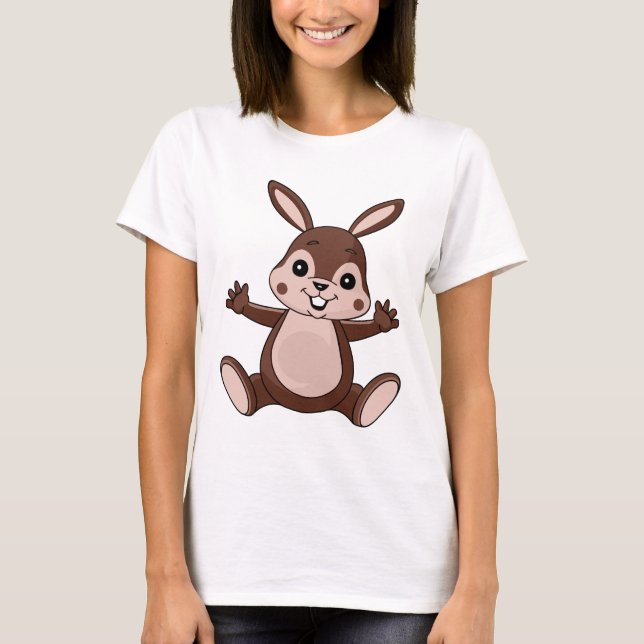 T-shirt Lapin farci Brown (Devant)