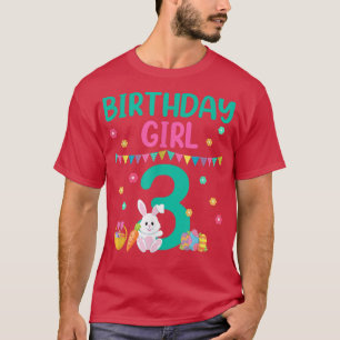T-shirt Lapin Fête Anniversaire Rabin 3 Ans Pâques B