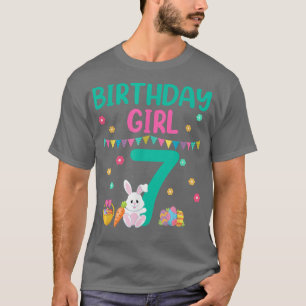 T-shirt Lapin Fête Anniversaire Rabin Est 7 Ans Pâques B