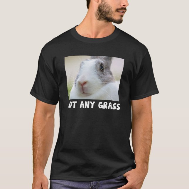 T-shirt Lapin Funny Bunny A Des Lapins D'Herbe (Devant)