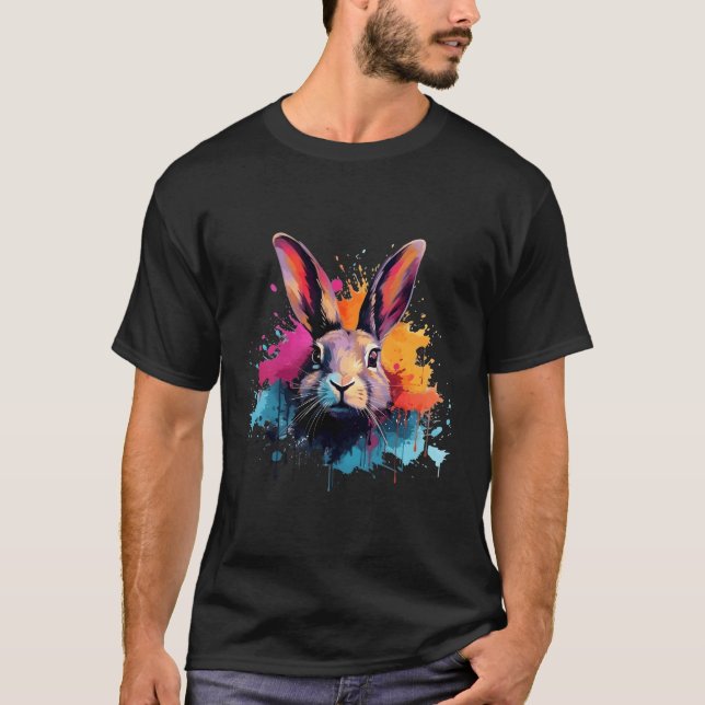 T-shirt Lapin Géant Flamand Coloré (Devant)