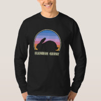 Lapin géant flamand Vintage coucher de soleil lapi