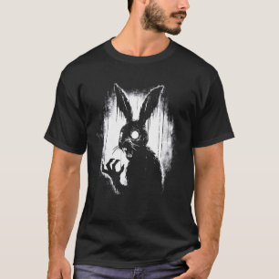 T-shirt Lapin Goth déplaisant, Lapin Horreur, Lapin Weirdc