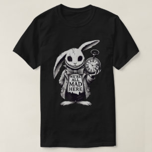 T-shirt Lapin gothique fou Art Fantastique Sombre de Monde