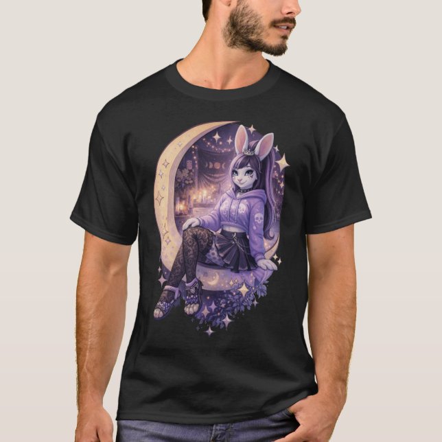 T-shirt Lapin gothique rêveur (Devant)