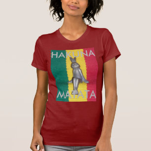 T-shirt Lapin Hakuna Matata Couleurs Rasta Vibrantes Abs