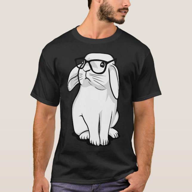 T-shirt Lapin Hipster (Devant)
