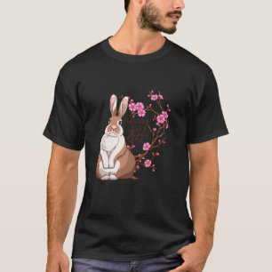 T-shirt Lapin Japonais Sakura Cherry Blossom Flower Trees