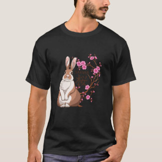 T-shirt Lapin Japonais Sakura Cherry Blossom Flower Trees
