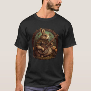 T-shirt Lapin jouant du banjo tenue de lapin pour