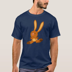 T-shirt lapin joyeux en caricature