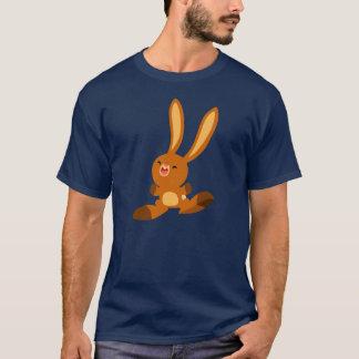 T-shirt lapin joyeux en caricature